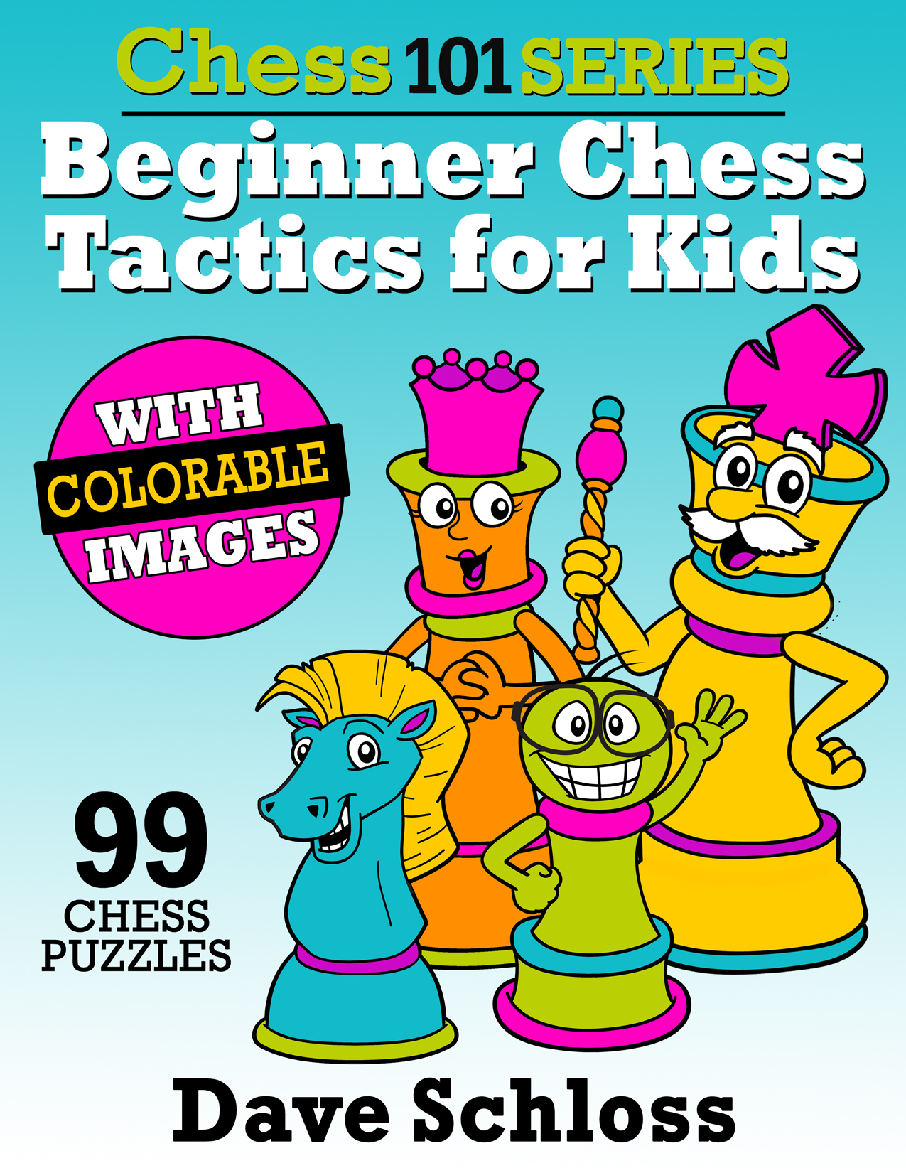 99 one-move chess tactics for kids rated at 1000 and below.
